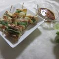 miyuki12's cooksnap of when they made ❀アスパラのチーちく巻き天❀.