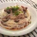 Marrietty's cooksnap of when they made 夜食✰ひとりランチに✰キノコそうめん.