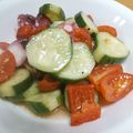 takawoman's cooksnap of when they made 夏野菜とたこのマリネ.