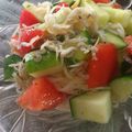 あこーた's cooksnap of when they made ◇トマトとシラスの冷製パスタ◇.