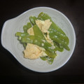 goma1966's cooksnap of when they made きぬさやの卵とじ.