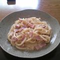 じゅーんぶらいだあ's cooksnap of when they made うどんdeさっぱり簡単カルボナーラ♪.