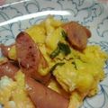 QPはにー's cooksnap of when they made バジルとウインナーのずぼらスクランブル.