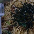 ちょぼまんま's cooksnap of when they made ほうれん草とシメジと納豆の和風パスタ.
