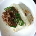 ヤスボン☆'s cooksnap of when they made ＊オクラと梅干の冷奴＊.