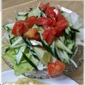 toyochiri's cooksnap of when they made とまと黒酢ドレッシングde牛肉サラダ.