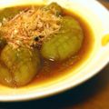 たまにはおそとめし's cooksnap of when they made レンジで簡単美味！　なすのおばんさい.
