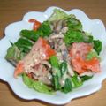 やはぎん's cooksnap of when they made 菜の花とスモークサーモンの春なサラダ♪.