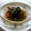 Yuyumy's cooksnap of when they made モロヘイヤとトマトのトロトロスープ.
