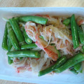 かぷち＠花嫁's cooksnap of when they made ≪お弁当に≫インゲンとカニカマのネギ炒め.