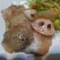 やちmama's cooksnap of when they made タラとレンコンの生姜焼き.