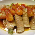 myufair's cooksnap of when they made オクラとししとうのトマトで豚肉巻き.