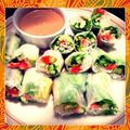 桜舞華's cooksnap of when they made サーモンとアボカドの生春巻き.