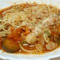 ハートピンクゴールド's cooksnap of when they made 夏野菜トマトスープ♪とろけるチーズ乗せ❤.