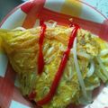 miyako5581's cooksnap of when they made レンジで簡単もやしのオムレツ風.