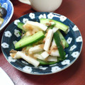 ほ～ちゃん♪'s cooksnap of when they made きゅうりと長いもの梅あえ♪.