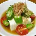 和奈。。's cooksnap of when they made 夏に美味しい一品☆オクラと豆腐の煮浸し.
