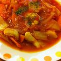 0kerokero0's cooksnap of when they made 簡単！水無し！鶏ムネ肉のトマト煮♪.