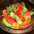 arisa06's cooksnap of when they made トマトとオクラの簡単ナムル和え.