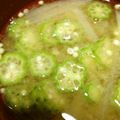 huto☆'s cooksnap of when they made 大根とおくらのお味噌汁.