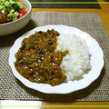 深雪＠ねこ大好き's cooksnap of when they made ゴーヤとなすのキーマカレー風.