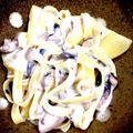 ♪まるえ's cooksnap of when they made 蛸と蕪の豆乳塩麹クリームパスタ.
