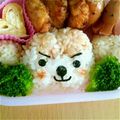 蓮花ママ's cooksnap of when they made キャラ弁 おサル弁当.