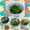 yukakobi☆'s cooksnap of when they made 春菊・ほうれん草のごまあえ.
