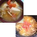 りょうりっこ☆'s cooksnap of when they made 栄養満点☆トマトと豆腐の味噌汁♪.
