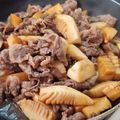 ｸﾏﾘｴ's cooksnap of when they made 一番好きな、たけのこと牛肉の甘辛煮.