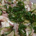 monjimari's cooksnap of when they made 簡単ツナと豆腐ときゅうり白だしサラダ.