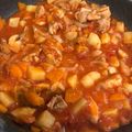 Yuitoto's cooksnap of when they made 【学校給食】チキンのトマト煮込み.