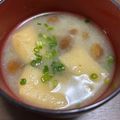 ぽてと's cooksnap of when they made ★なめこと油揚げの味噌汁★.