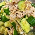 なーなちゃん's cooksnap of when they made やみつき☆豚しゃぶと叩き胡瓜の中華サラダ.