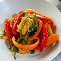 azbjbn's cooksnap of when they made 厚揚げとパプリカの甘辛炒め.