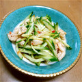 パフェ☆'s cooksnap of when they made 鶏皮きゅうりで捨てずに1品.