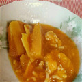 habibijun's cooksnap of when they made かぼちゃの鶏そぼろあんかけ.