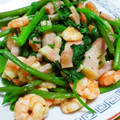 ママ10年生's cooksnap of when they made 空心菜とエビ炒め.