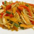 sakuni's cooksnap of when they made 鶏のささ身とカラフル野菜炒め.