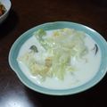 たまごとみかん's cooksnap of when they made キャベツたっぷり　ミルクスープ.