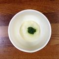 saku(^-^v's cooksnap of when they made ★離乳食★【初期】小松菜粥（１０倍粥）♪.