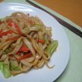 きゅうりのぬかづけ's cooksnap of when they made 家にある調味料で作る☆焼きうどん.