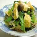 りんばたまま's cooksnap of when they made めんつゆで！小松菜ときのこの炒め煮.