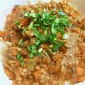 みちこちゅぽま's cooksnap of when they made 挽肉と野菜のトロ～リ餡かけ丼♪.