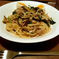 fuyu243's cooksnap of when they made モロヘイヤの和風パスタ.