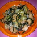 あずキティ's cooksnap of when they made 鶏皮とキャベツとニラのポン酢炒め.