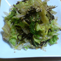 らωﾀﾝ's cooksnap of when they made 白菜の葉の和えもの.