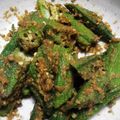 悠太＆彩's cooksnap of when they made ＊オクラの胡麻和え＊.