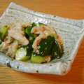 つちかな's cooksnap of when they made 鶏皮ときゅうりの簡単漬け.