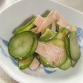 きらり流れ星's cooksnap of when they made きゅうりとハムのサラダ.